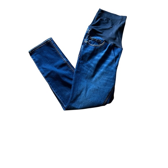 Old Navy Blue Maternity Straight Jeans - Picture 1 of 6
